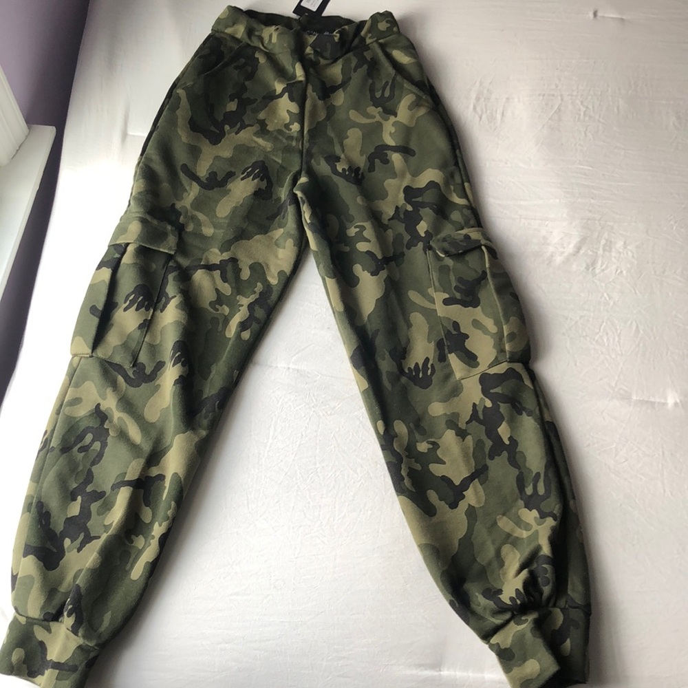 Nasty Gal March On Camo Joggers